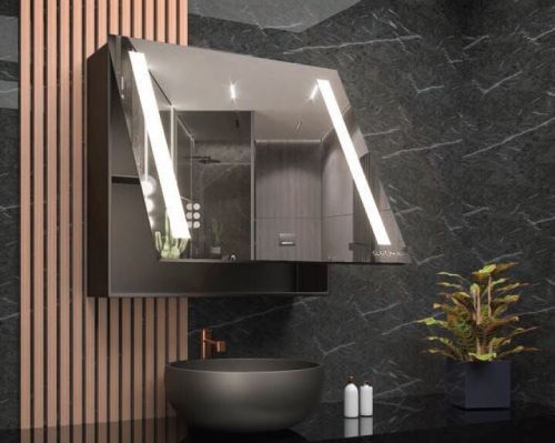 Illuminate Storage Mirror Cabinet, Weight : 7 Kg