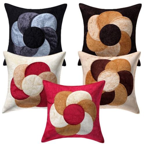 Velvet Sparkle Fiesta Cushion Cover 16 Inches X 16 Inches