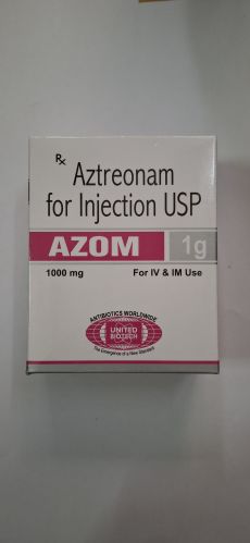 Azom 1gm Injection, Packaging Type : Box, Composition : Aztreonam