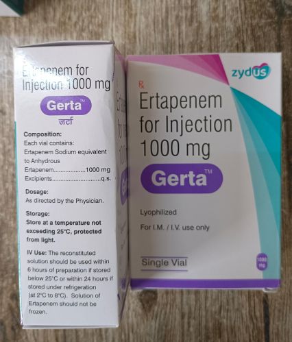Gerta 1000mg Injection, Salt Composition : Ertapenem