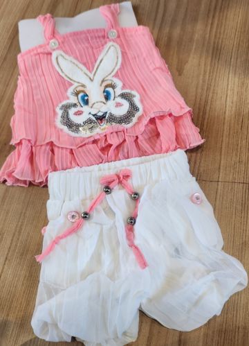 Polyester Girls Skirts, Color : Pink, Speciality : Easy Wash