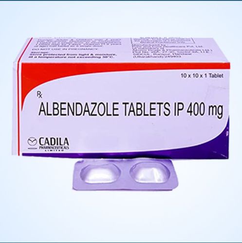 Cadila Albendazole 400 Mg Tablets, Color : Silver