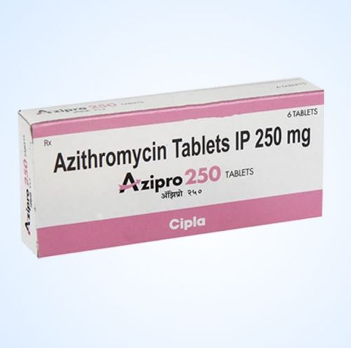 Cipla Azipro 250 Mg Tablets, Packaging Type : Strips