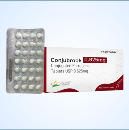 Healing Pharma Conjubrook 0.625 Mg Tablets, Color : White