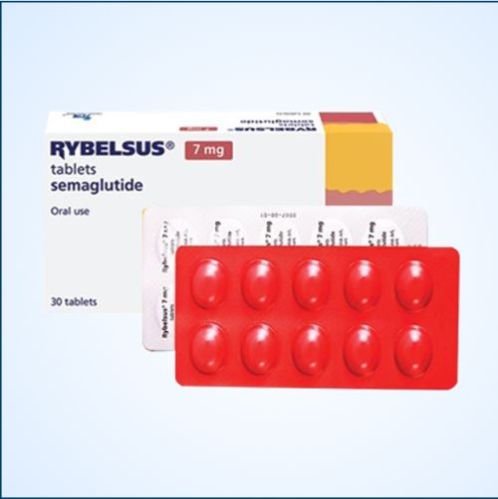 Rybelsus 7 Mg Tablets, Color : Red, Packaging Type : Strips