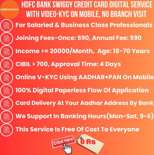 Credit Card Service Swiggy Membership Card Hdfc Bank