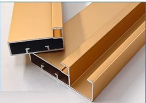 20mm Orange Gold Aluminium Glass Shutter Profile