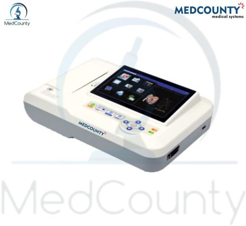 Medcounty Electric Six Channel ECG Machine, Color : White