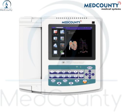 Medcounty Electric Twelve Channel ECG Machine, Color : White
