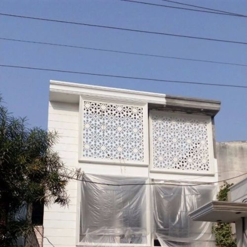 GRC Jali, Color : White, Form : Solid