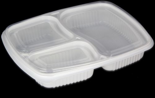 Polished Disposable Plastic Food Tray, Color : White