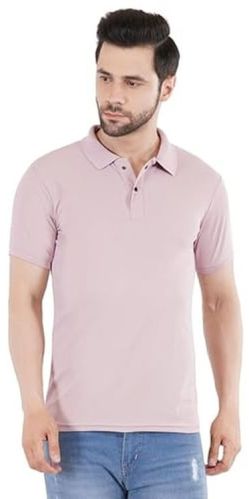 Plain Cotton Mens Coller T-shirt All Size