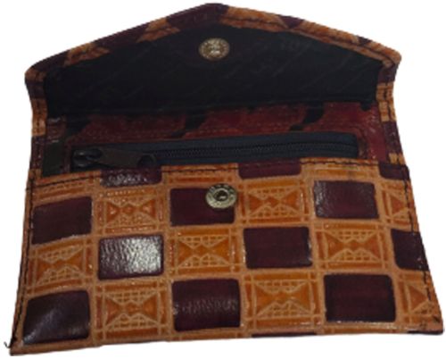 Polished Leather Ladies Clutches Wallets