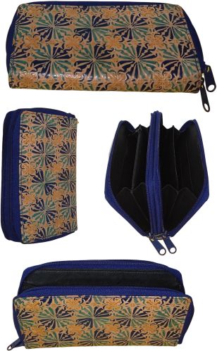 Polished Printed Leather Purses Daily Use Wallets