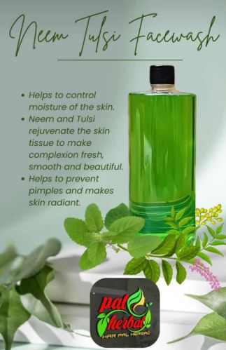 Herbal Neem Tulsi Face Wash, Packaging Type : Bottle