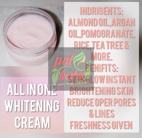 Almond Oil Herbal Skin Whitening Cream, Color : Pink