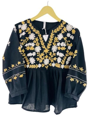 Imp Cotton Printed Frock Top, Sleeve Type : Full Sleeves