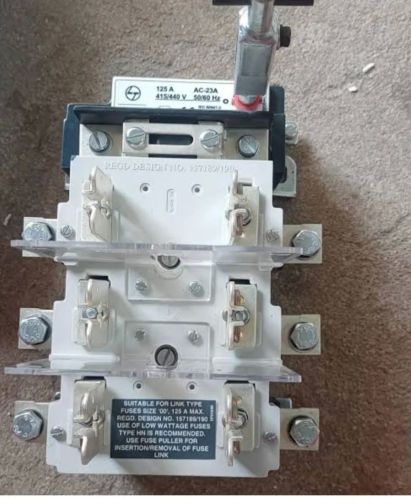 3 Pole L&t FN 125A Switch Disconnector Fuse