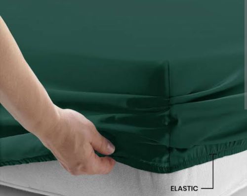 Cotton Elastic Fitted Imported Bed Sheet