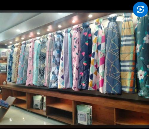 Cotton Fabric Fancy Printed Comforter, Color : Multi Color Standard