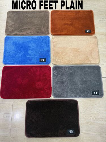 Plain Micro Fiber Mat, Color : Multicolor Multisize Modern
