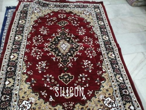 Printed Silk Silicon Velvet Carpet, Color : Multicolour Multisizes