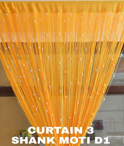 Printed String Curtains Fabric, Color : Multicolour