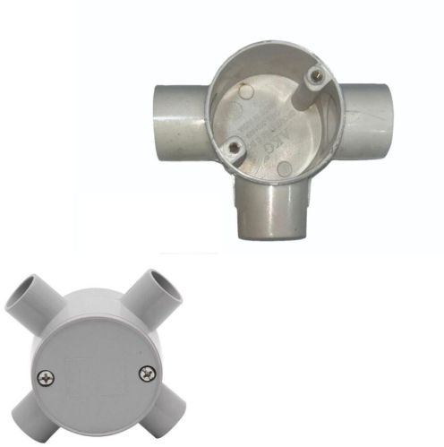 Akg PVC Round 4 Ways Junction Box