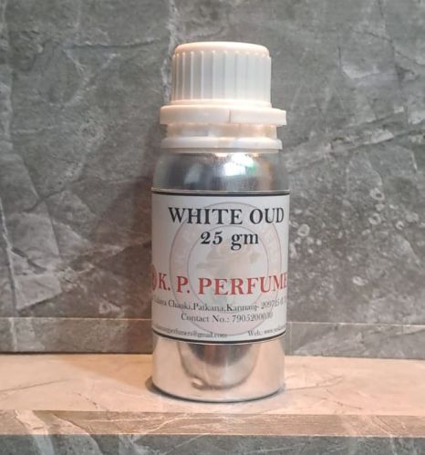 Concentrated White Oudh Attar, Packaging Size : 25 Gm, Form : Liquid