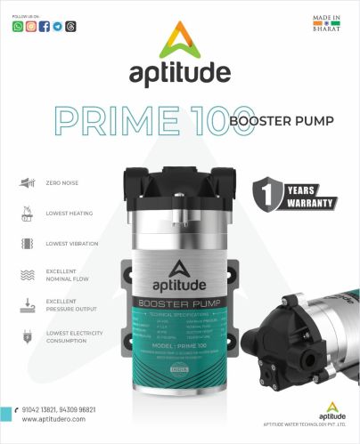 Electric Aptitude Prime 100 Booster Pump for Industrial