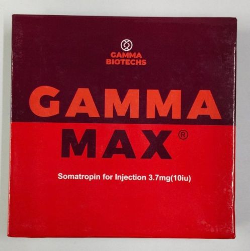 Gamma Max Somatropin 3.7mg Injection, Packaging Size : 10ml