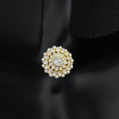 Polished Silver Celestial Radiance Ring, Color : Multi Color