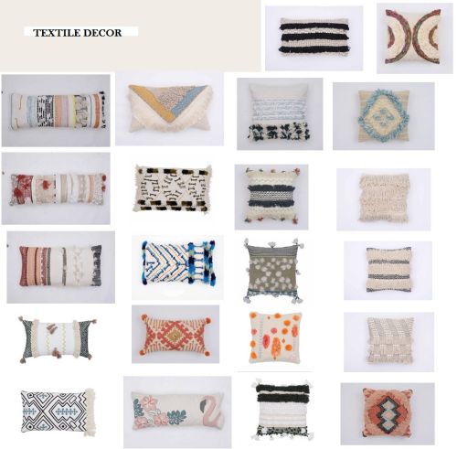 Printed Designer Embellished Cushion Cover for Bed, Chairs Sofa Use