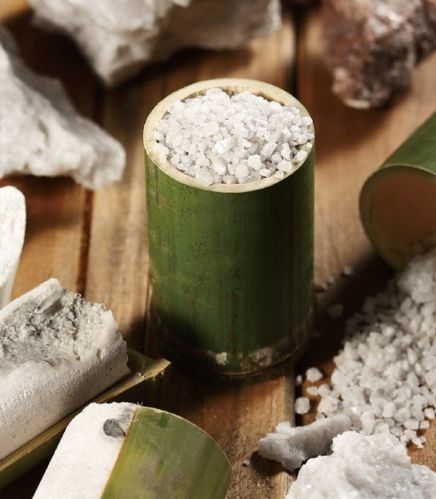 White Bamboo Salt, Form : Granules, Variety : Raw