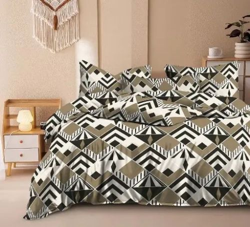 Printed Cotton Lyra Premium Collection Bedsheet Set For Home, Hotel