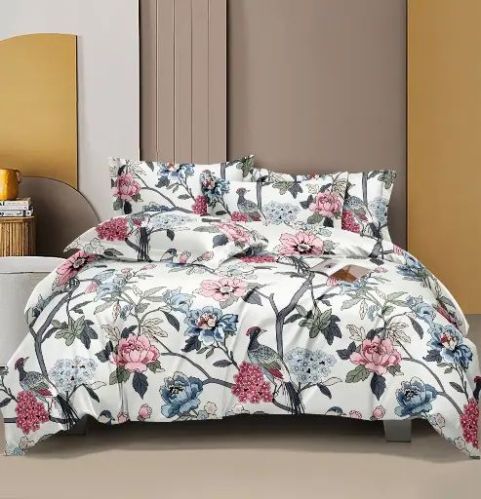 Printed Cotton Roselee Queen Comforter Set for Hotel, Home