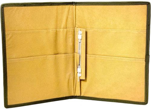 Striped Jute File Folder A/4 for Keeping Documents