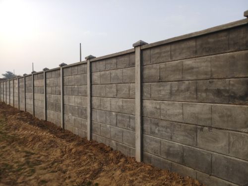 Plain Color Coated Precast Concrete Wall For Boundaries