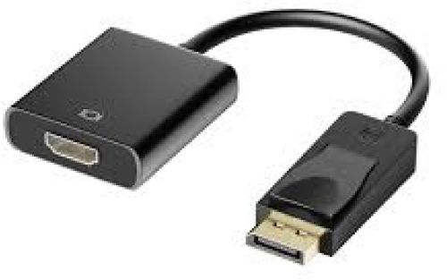 50-60 Hz Display Port To HDMI Adaptor, Color : Black