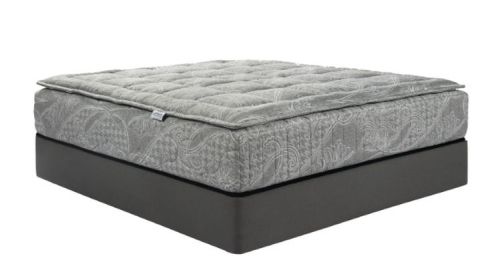 Cotton Plain Pillow Top Super Gold Mattress, Color : Grey