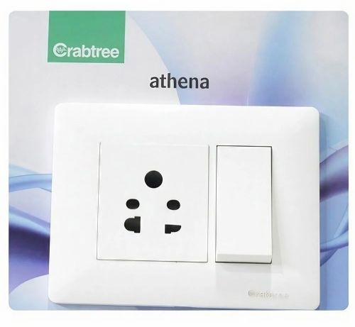 Polished Polycarbonate Havells Crabtree Athena Modular Switches