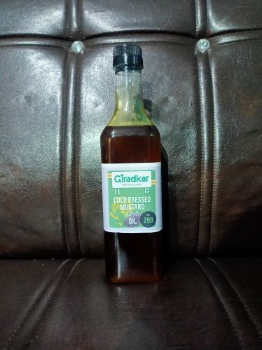 1 Litre Cold Pressed Mustard Oil, Packaging Type : PET Bottle