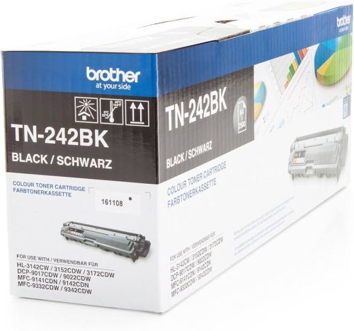 Brother TN 242 BK Toner Cartridge, Color : Black for Laser Printer