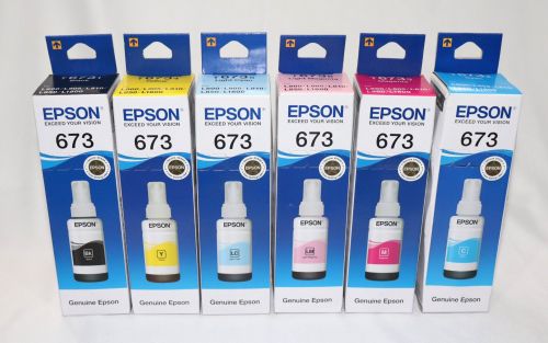 Epson 673 Ink Bottle, Color : Black 60 Ml