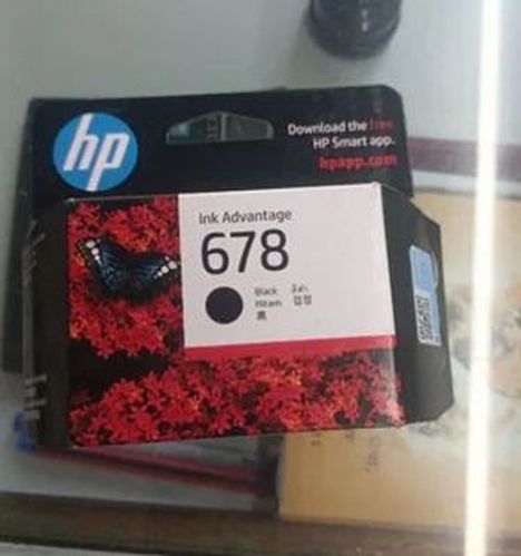 HP 678 Ink Cartridge, Color : Black, Packaging Type : Box Packing