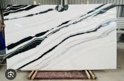 Polished White Panda Marble, Shape : Rectangular, Stone Form : Solid