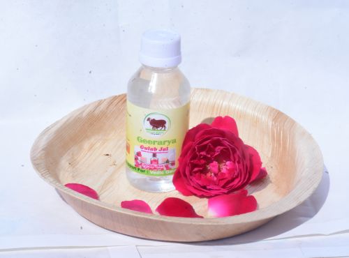 Geerarya Natural Rose Gulab Jal, Color : Transparent, Form : Liquid