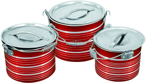 Coated Stainless Steel Spring Handle Stock Pot, Color : Grey, Silver