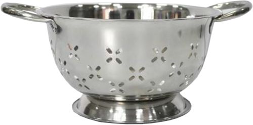 Polished Stainless Steel Capsule Shape Deep Colander