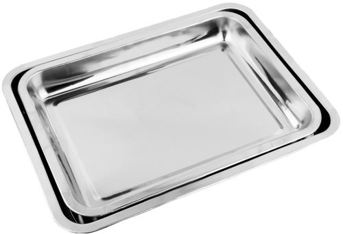 Polished Stainless Steel Multi Baking Tray, Color : Silver